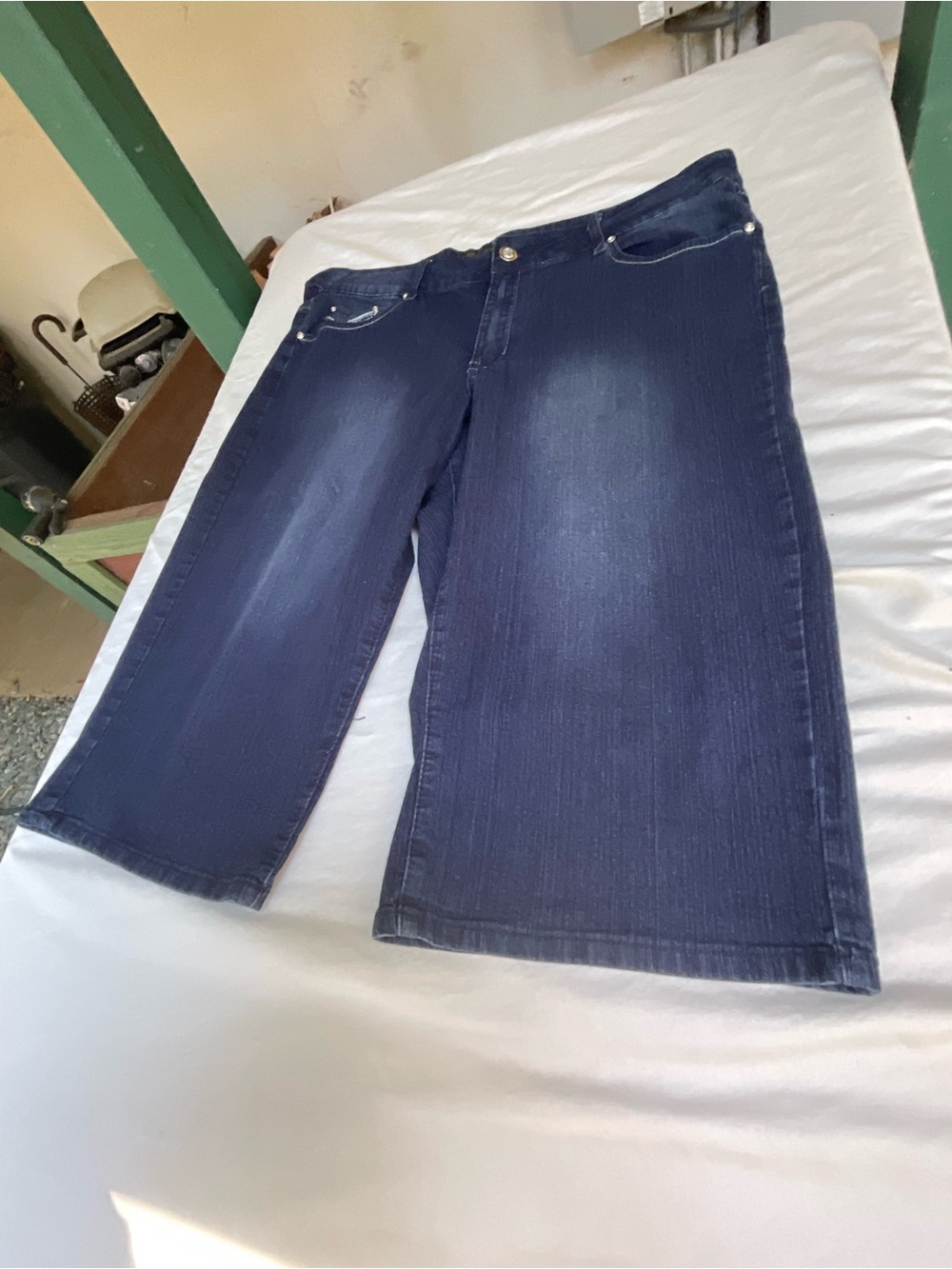 9-2026-Wide Leg Women’s Jeans CAPRI STYLE STRETCH- OUT JEANS